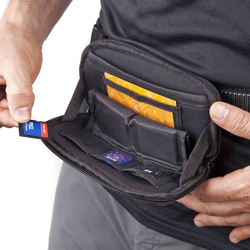 Stretchable elastic front pocket