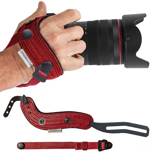 SpiderPro Camera Hand Strap Red | v2