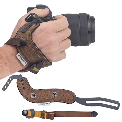 SpiderPro Camera Hand Strap Tanned Leather | v2