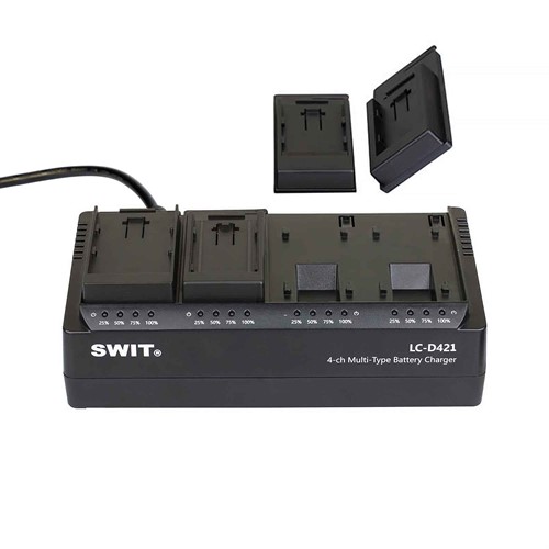 SWIT Batteriladdare LC-D421E 4ch | 4x LP-E plates