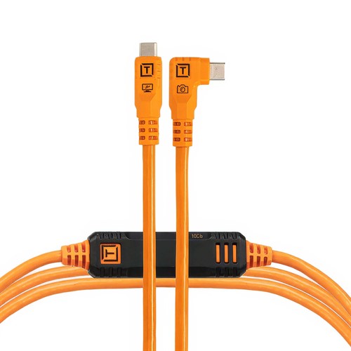 TetherPro Optima 10G USB-C, 4.6m, Straight to Right