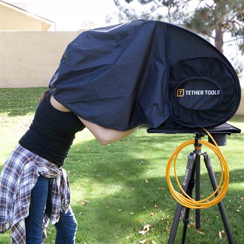 Huva medföljer som extra skydd mot solljuset