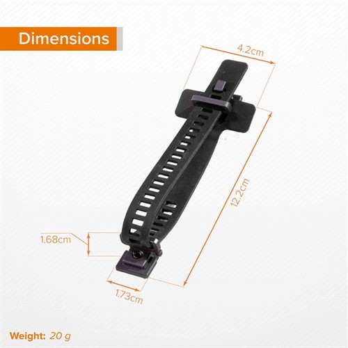 Silicone Straps and metal brackets