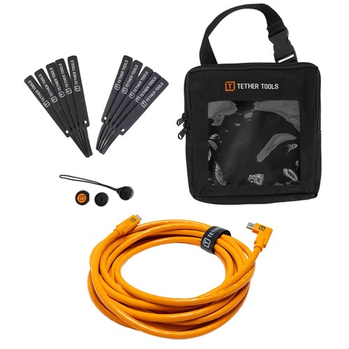 TetherPro Starter kit USB-C till USB-C 4,6m | Vinklad kontakt