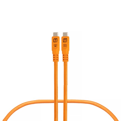 TetherPro Optima 10G USB-C, 0,9m, Rak, Orange