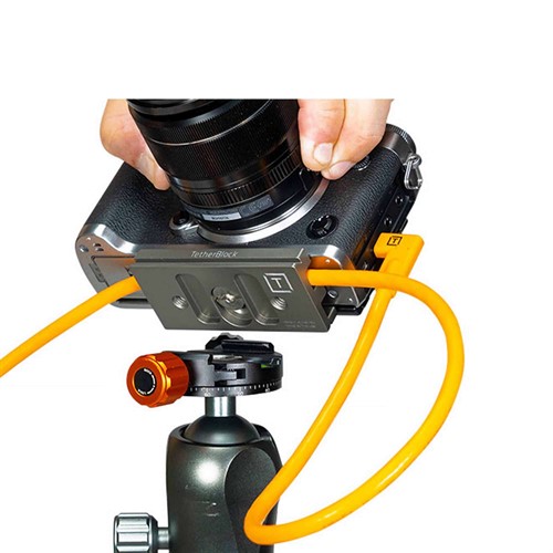 TetherBlock låser kabeln och skyddar kamera