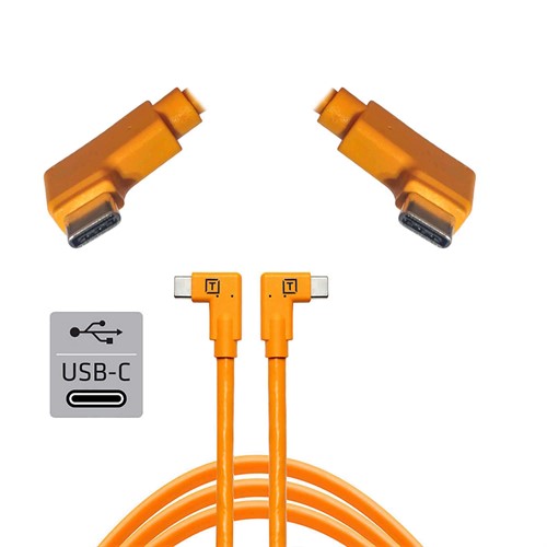 TetherPro USB-C to USB-C Dual Right Angle Cable