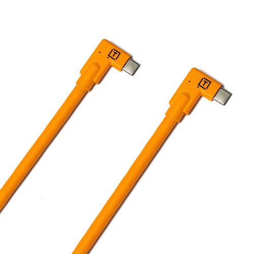 Angled USB-C connector at both cable ends