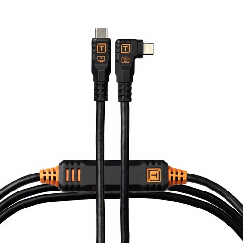 TetherPro Optima 10G USB-C, 4.6m, Rak till Vinklad, Svart