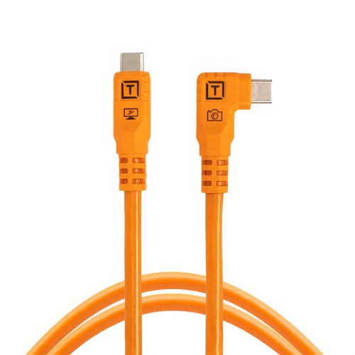 TetherPro Optima 10G USB-C, 1,8m, Vinklad, Orange