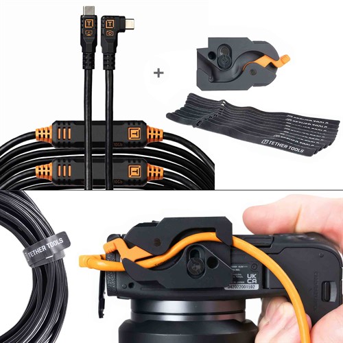 LeverLock & Kabel Kit, Optima, 9,2m, Rak till Vinklad, Svart