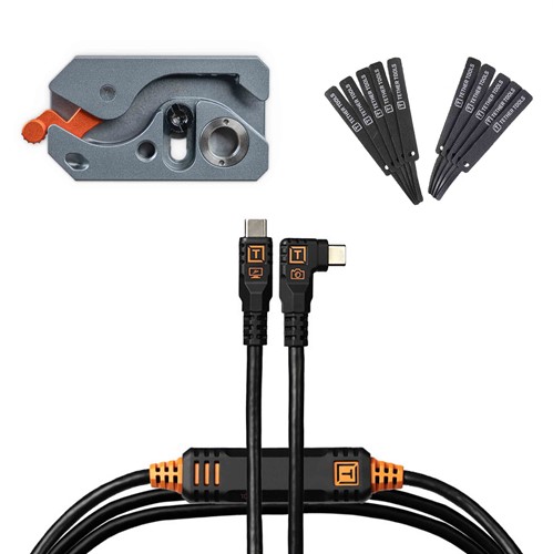 LeverLock Plus & Cable Kit 4.6m Straight to Right Angle Black