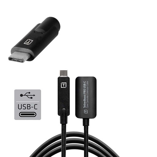 Tether Boost Pro USB-C Core Controller Extension Cable 5m | Black