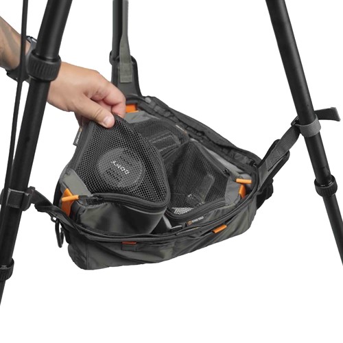 Removable pockets with mesh lids