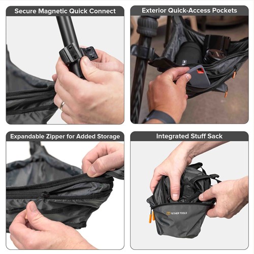 Keeps essential gear within reach