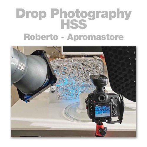 Shoot water drops with HSS