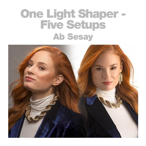 Five lighting settings - one softbox