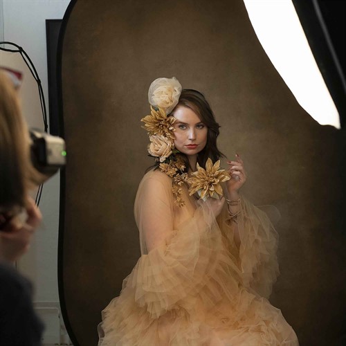 Dubbelsidig fotobakgrund för on-location fotografering